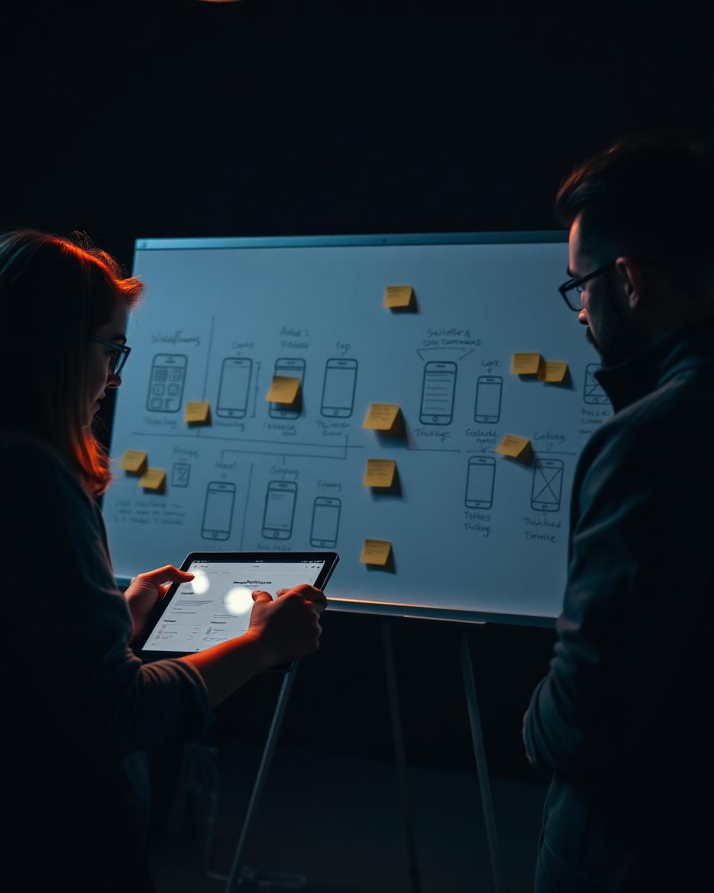 Design team mapping product flows